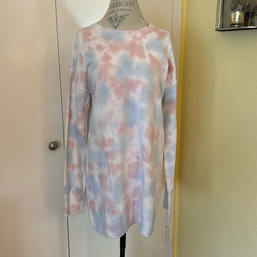 Spiritual Gangster Tie-Dye Sweater Dress (cotton & cashmere)